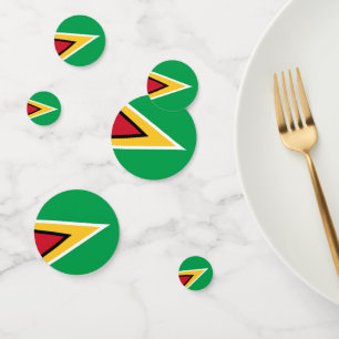 Guyana flag confetti