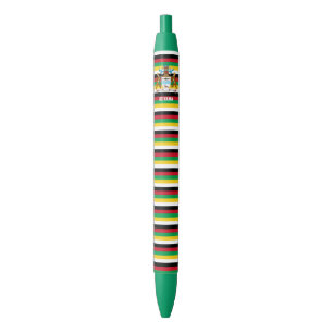 Guyana Flag Cute Patriotic Black Ink Pen
