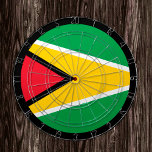 Guyana Flag Dartboard & Guyana / game board<br><div class="desc">Dartboard: Guyana & Guyana flag darts, family fun games - love my country, summer games, holiday, fathers day, birthday party, college students / sports fans</div>