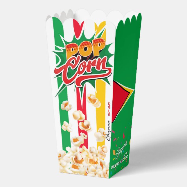 Guyana flag favour box (Back)