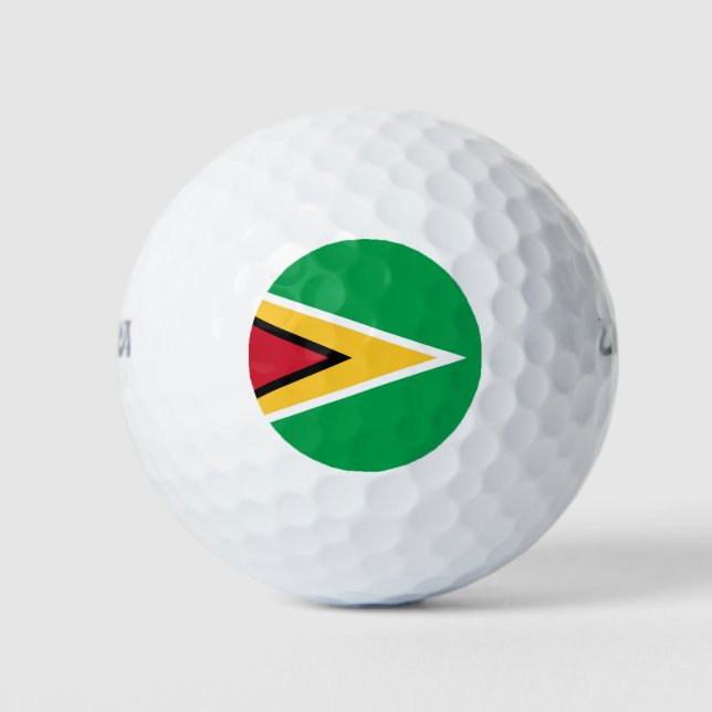 Guyana flag golf balls (Front)