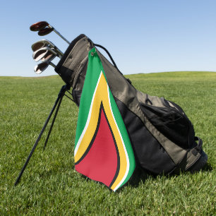 Guyana flag golf towel