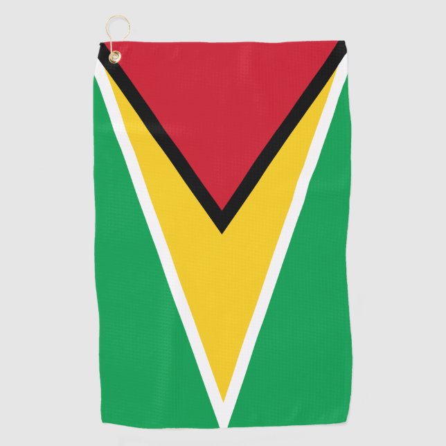 Guyana flag  golf towel (Front)