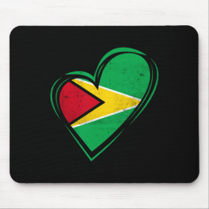 Guyana Flag Guyanese Caribbean Cruise Cricket Kaie Mouse Pad