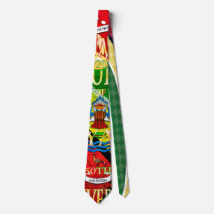 Guyana Flag Jaguar Tie by RokCloneDesigns