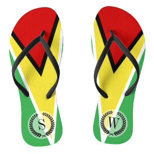 Guyana Flag Jandals
