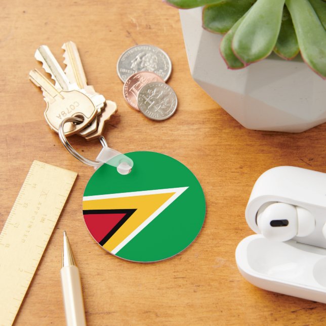 Guyana flag key ring (Desk)