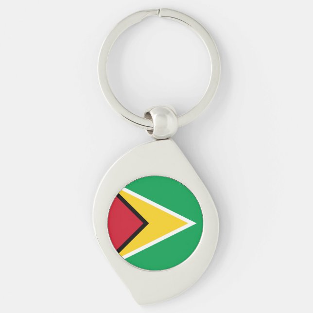 Guyana Flag Key Ring (Front)
