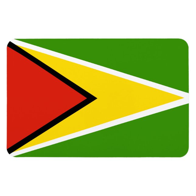 Guyana flag magnet (Horizontal)