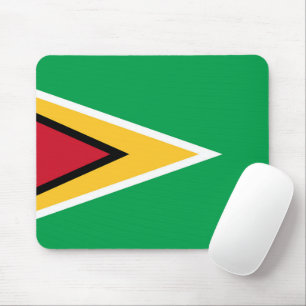 Guyana flag mouse pad
