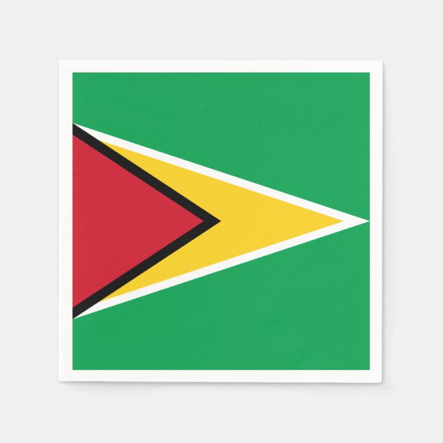 Guyana flag  napkin (Front)