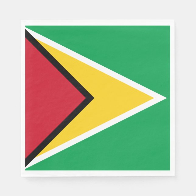 Guyana Flag Napkin (Front)