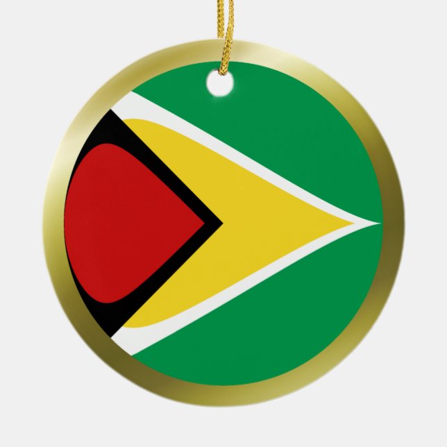 Guyana Flag Ornament (Front)