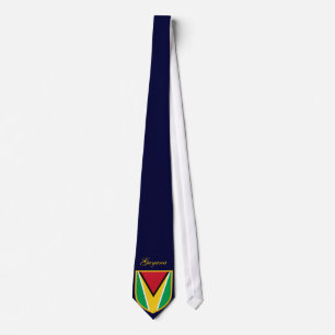 Guyana Flag Personalised Name Tie