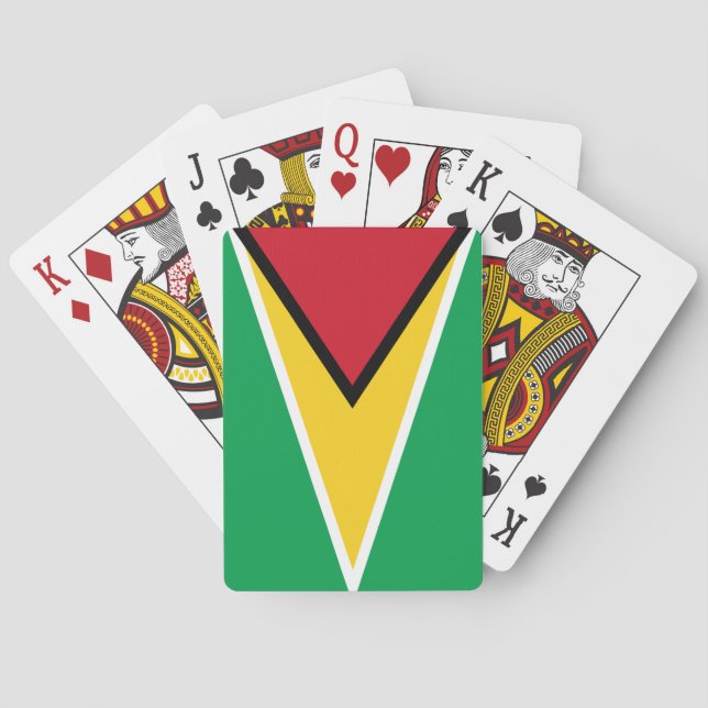 Guyana flag  playing cards (Back)