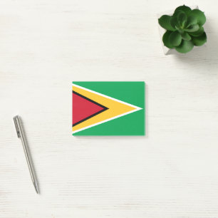 Guyana flag post-it notes