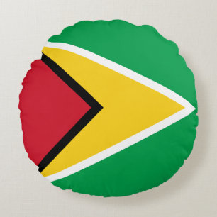 Guyana Flag Round Cushion