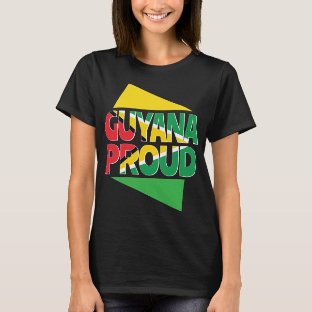 Guyana Flag South America Guyanese Men Women Gift T-Shirt (Front)