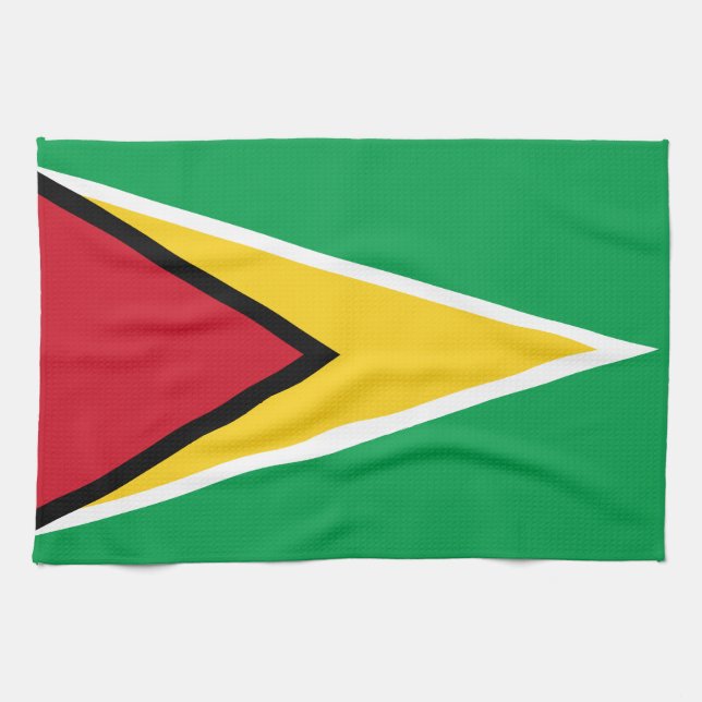 Guyana Flag Tea Towel (Horizontal)