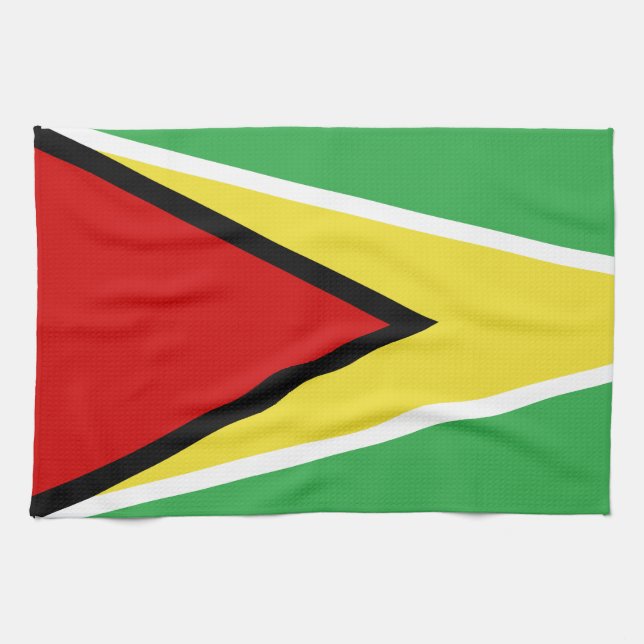 Guyana Flag Tea Towel (Horizontal)