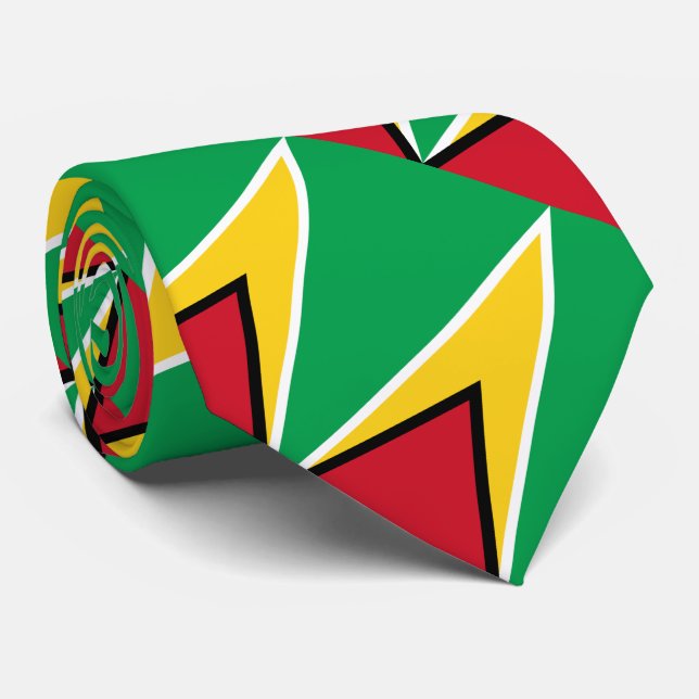 Guyana Flag Tie (Rolled)