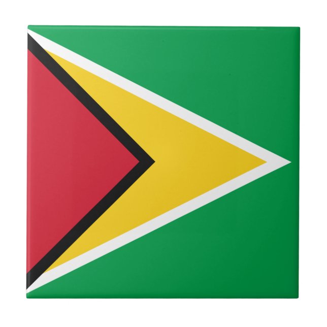 Guyana Flag Tile (Front)