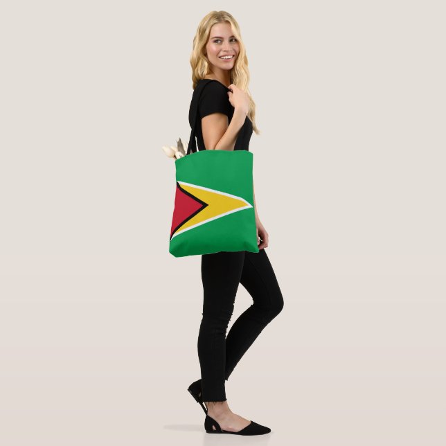 Guyana Flag Tote Bag (On Model)