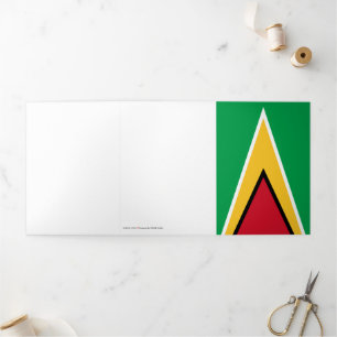 Guyana flag Tri-Fold card