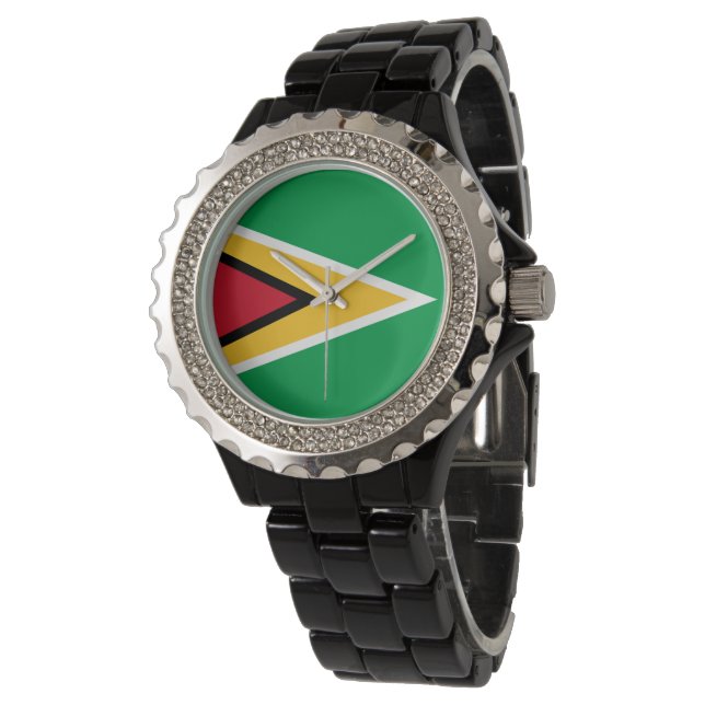 Guyana flag watch (Angled)
