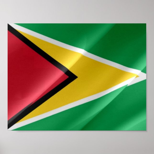 Guyana - Flag Waving - Poster (Front)