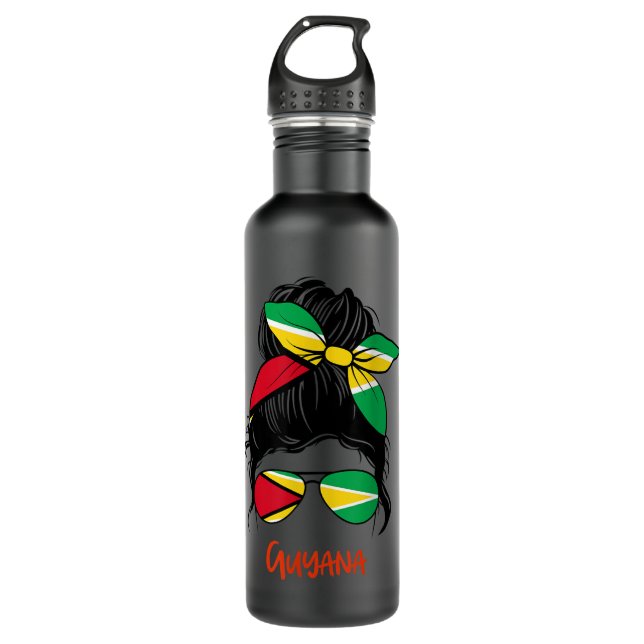 Guyana Girl Guyanese girl  710 Ml Water Bottle (Front)