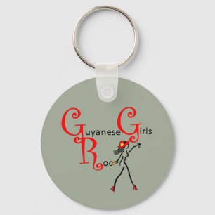 Guyana Girl Keychain