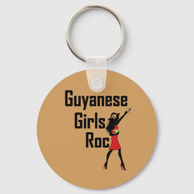 Guyana Girl Keychain (Front)