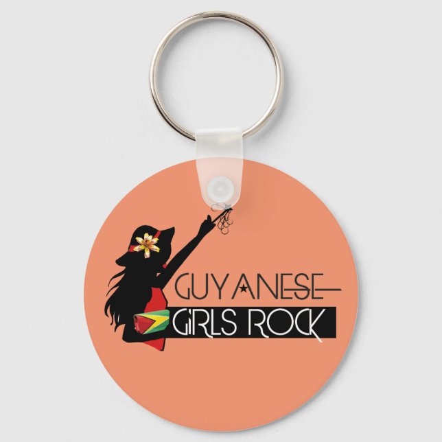 Guyana Girl Keychain (Front)