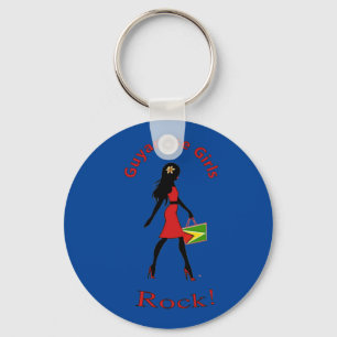 Guyana Girl Keychain