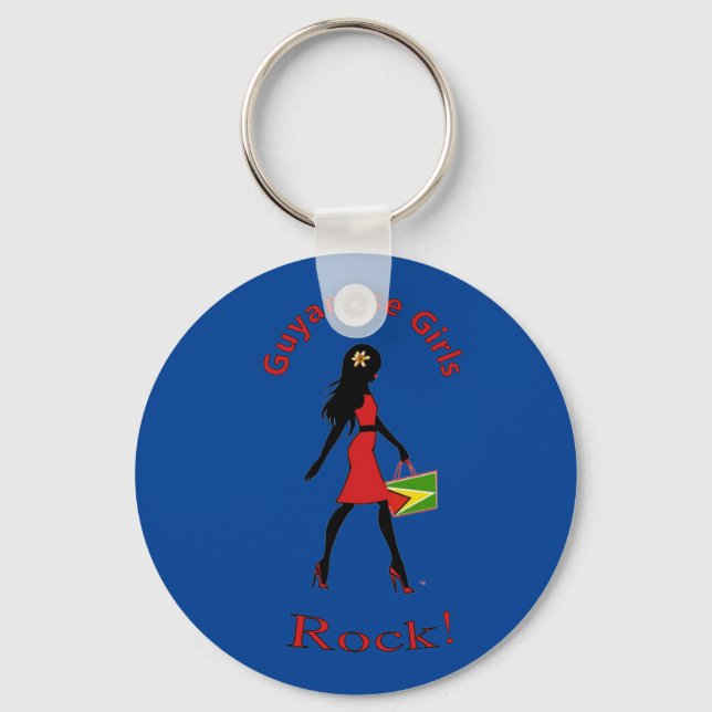 Guyana Girl Keychain (Front)