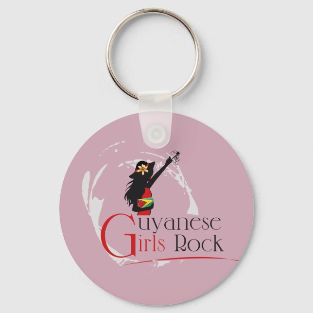 Guyana Girl Keychain (Front)