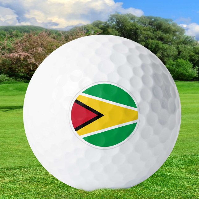 Guyana Golf Balls, Guyana Flag Golfers / Patriots Golf Balls (Creator Uploaded)