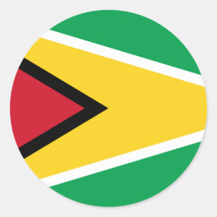 Guyana (Guyanese) Flag Classic Round Sticker