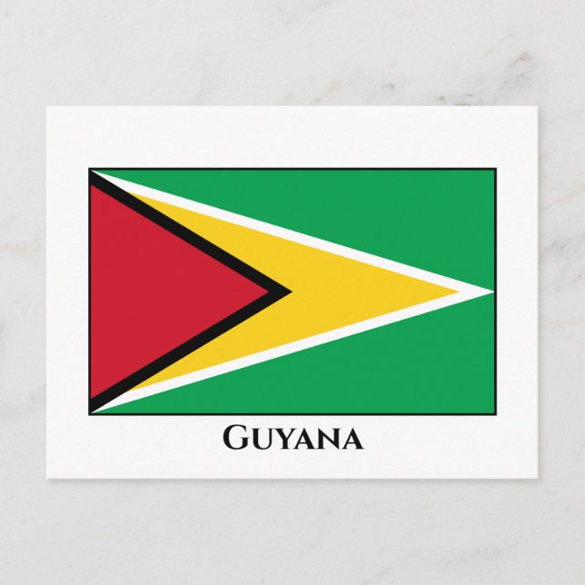 Guyana (Guyanese) Flag Postcard (Front)