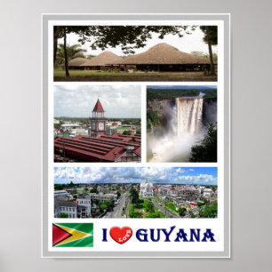 Guyana -  I Love - Poster