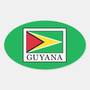 Guyana Oval Sticker