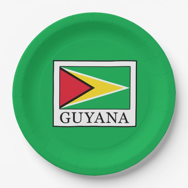 Guyana Paper Plate (Front)