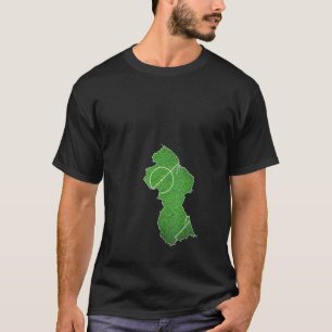 Guyana Soccer Football Court T-Shirt