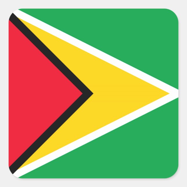 Guyana Square Sticker (Front)