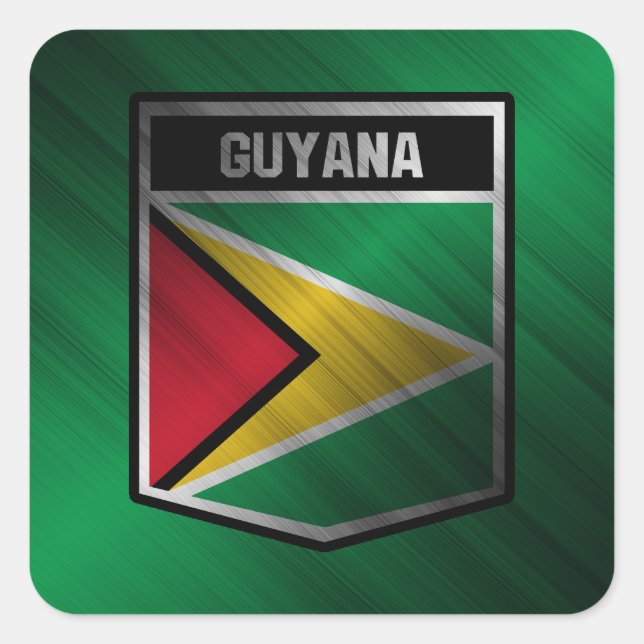 Guyana Square Sticker (Front)