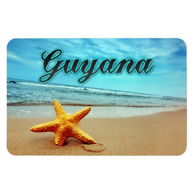 Guyana starfish magnet (Horizontal)