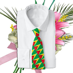 Guyana Ties, fashion Guyana Flag, business Tie
