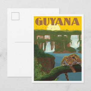 Guyana Vintage Travel  Postcard