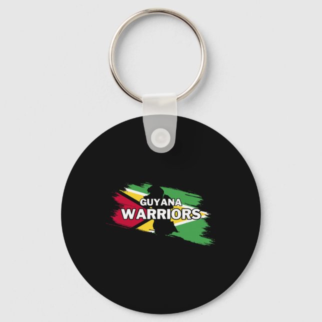 Guyana Warriors Cricket  Key Ring (Front)